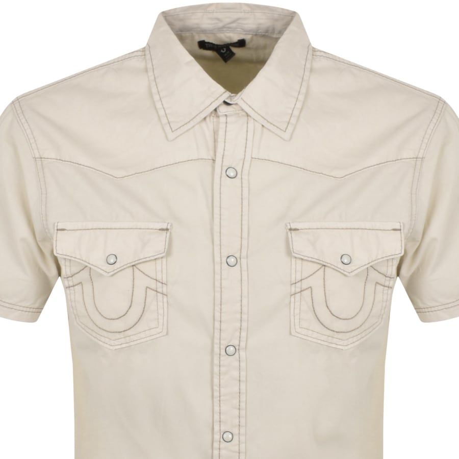 True Religion Big T Western Shirt White Mainline Menswear United States